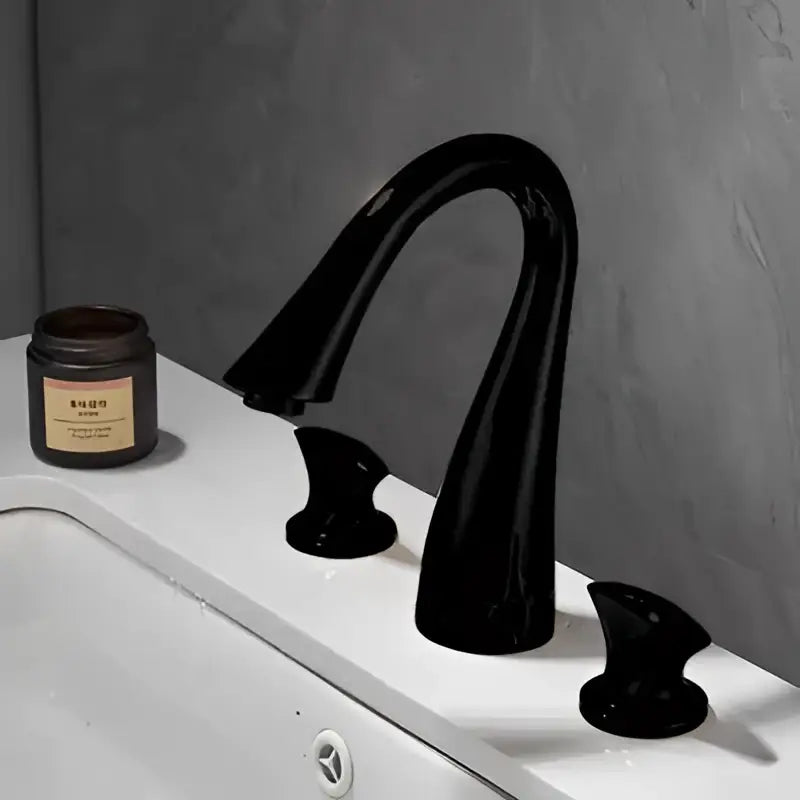 Black Gold Basin Faucet Waterfall Spout