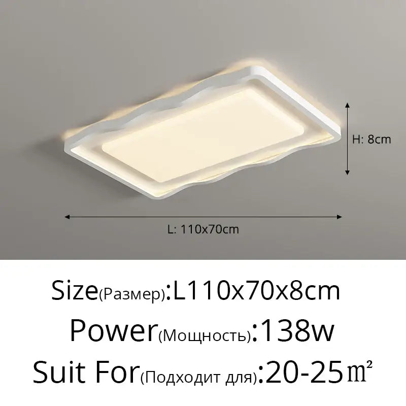 Cream LED Ceiling Lamp