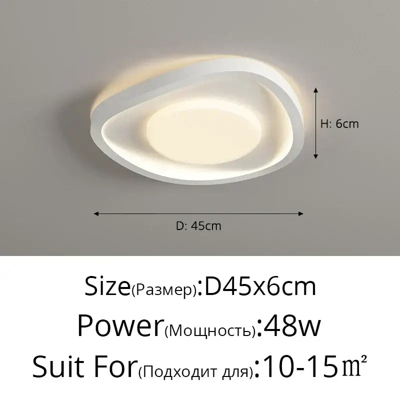 Cream LED Ceiling Lamp