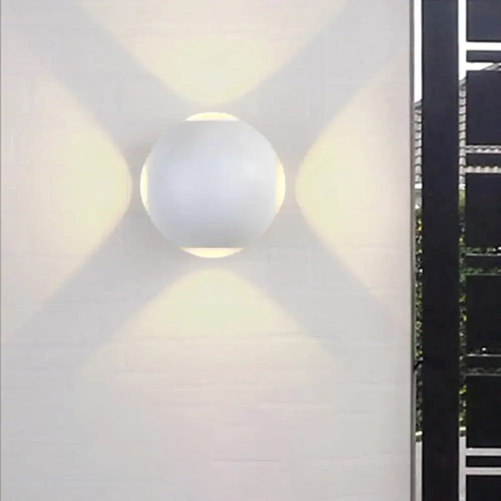 White Dome Wall Sconce