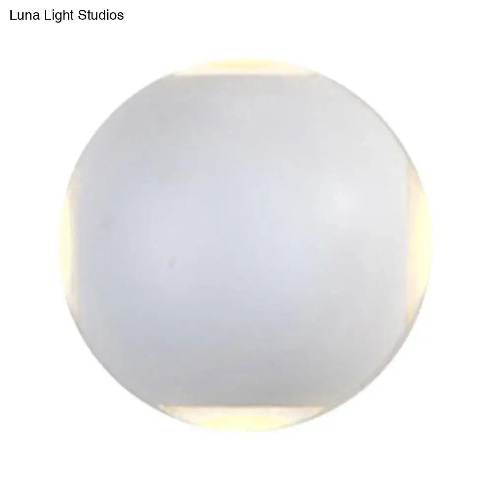 White Dome Wall Sconce