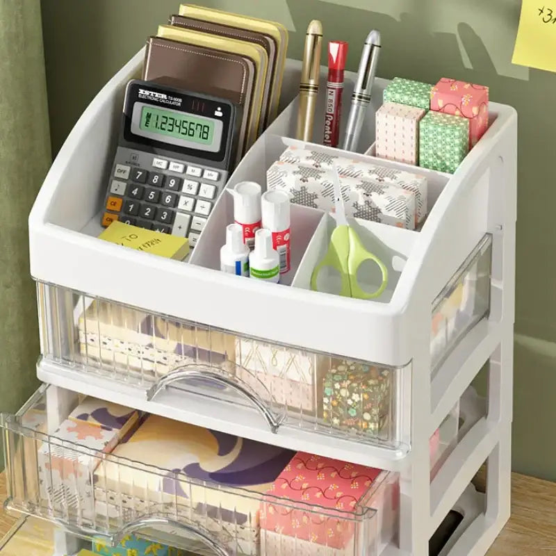 White Tiered Makeup Organizer