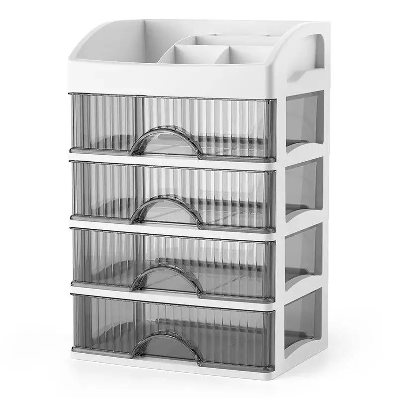 White Tiered Makeup Organizer