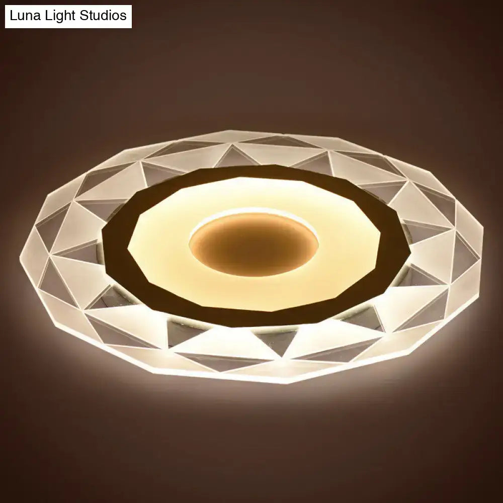 White Acrylic LED Table Lamp