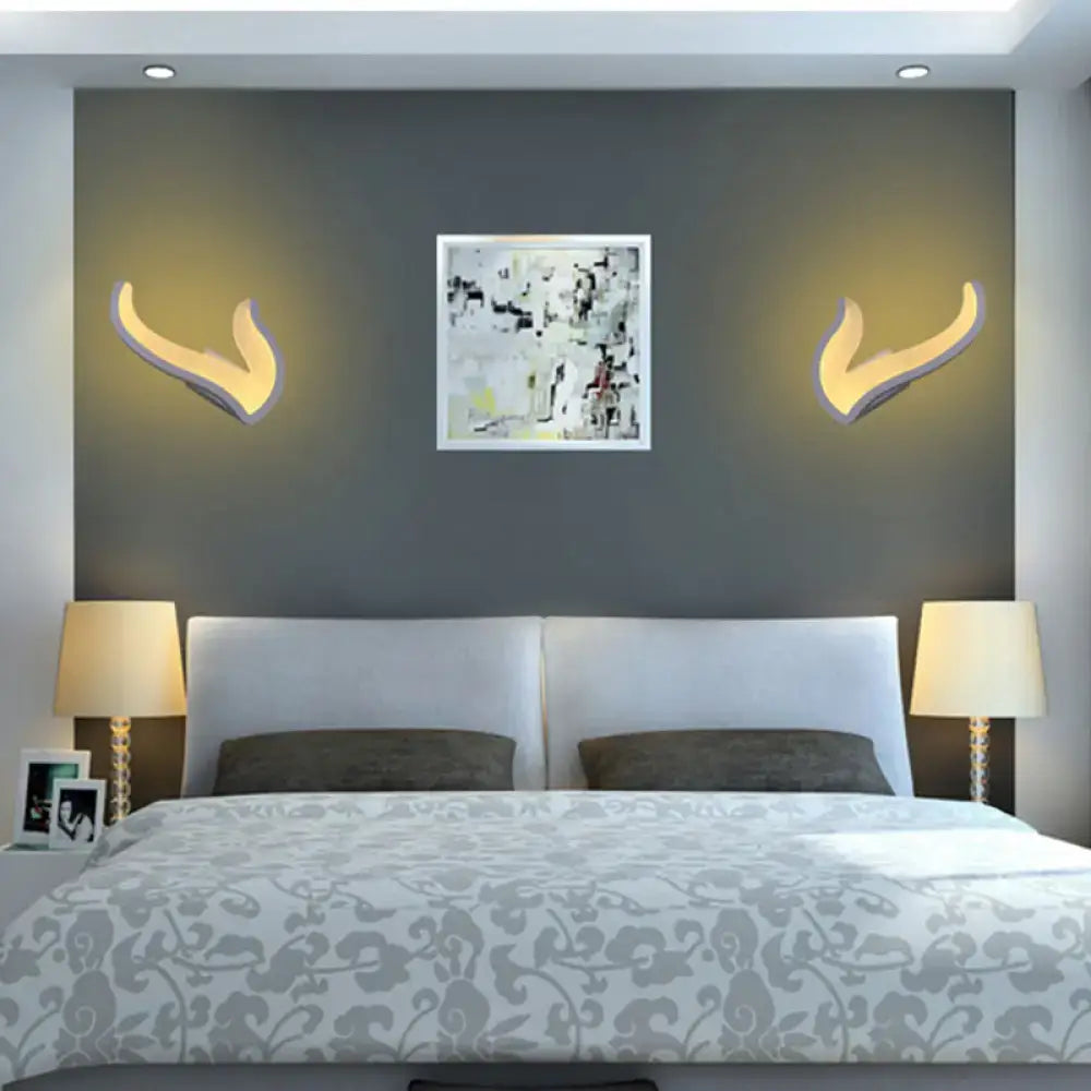 White Acrylic LED Table Lamp