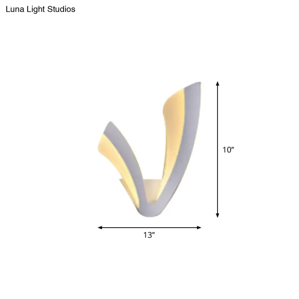 White Acrylic LED Table Lamp
