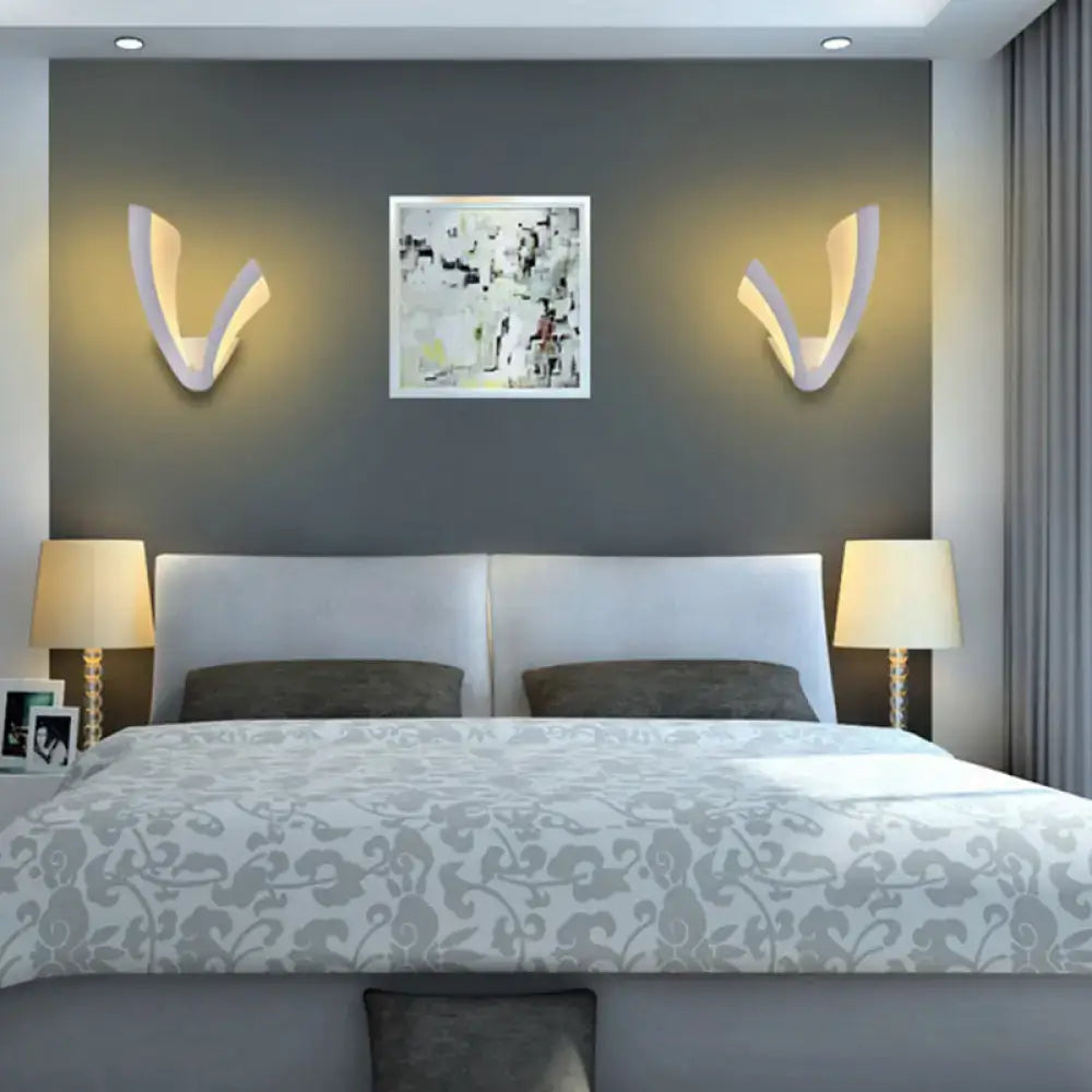 White Acrylic LED Table Lamp