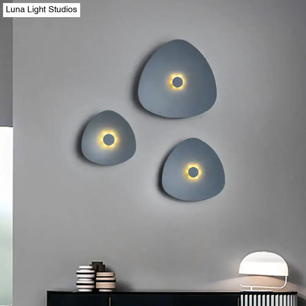 White Flaky Acrylic Sconce Glossy Three-Size