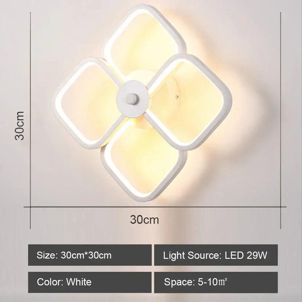 White Acrylic Wall Sconce for Corridor Lighting