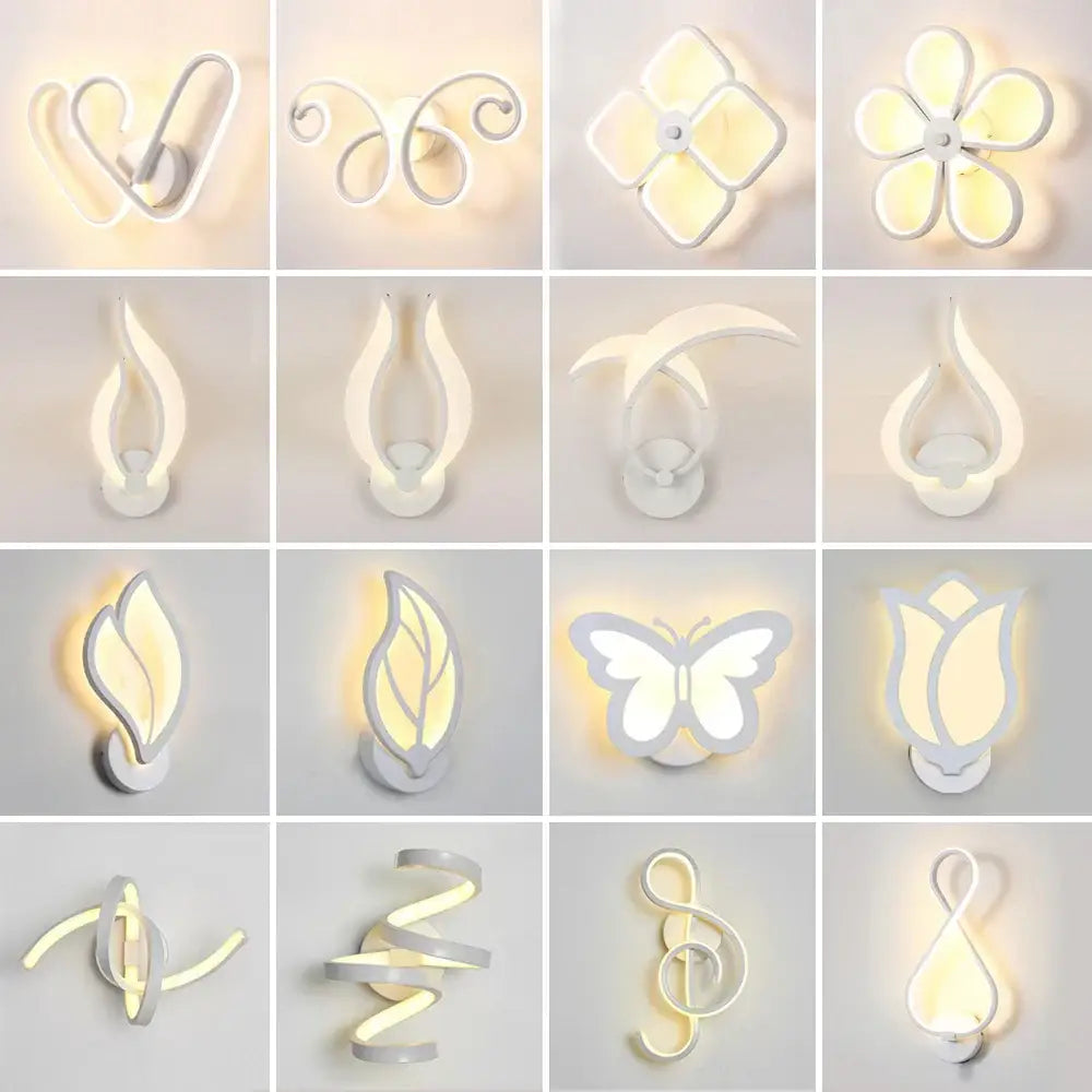 White Acrylic Wall Sconce for Corridor Lighting