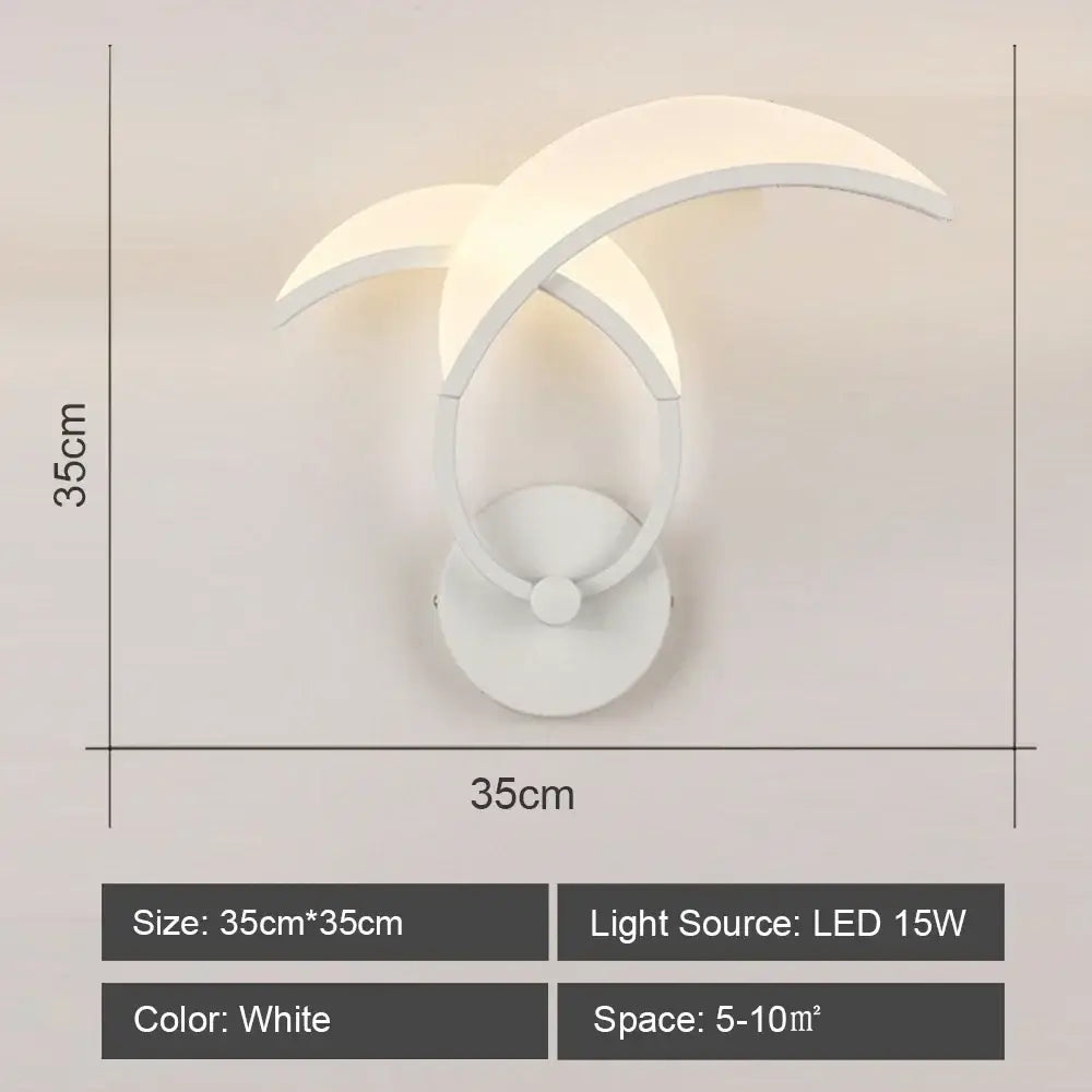 White Acrylic Wall Sconce for Corridor Lighting