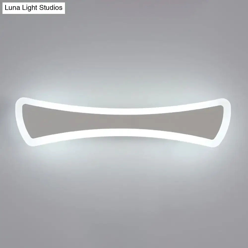 White Acrylic Vanity Lamp