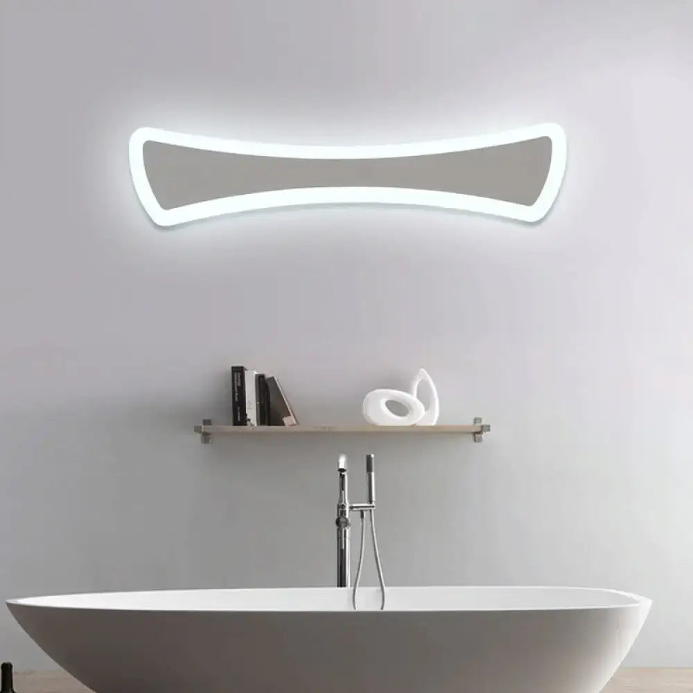 White Acrylic Vanity Lamp