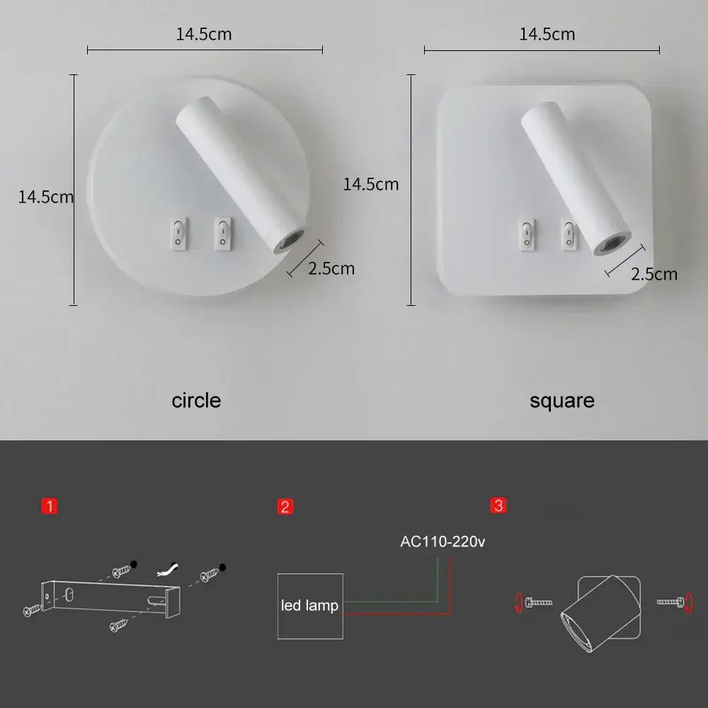 White Adjustable Wall Sconce