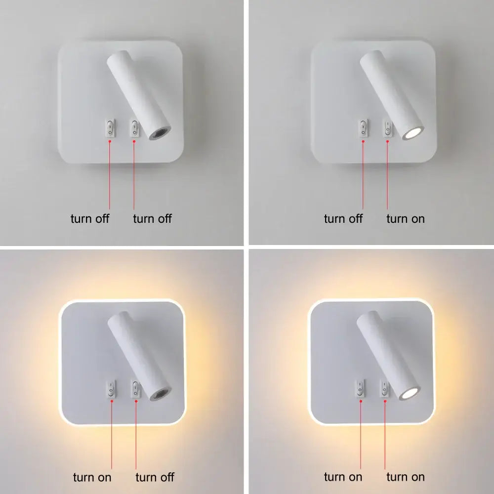 White Adjustable Wall Sconce