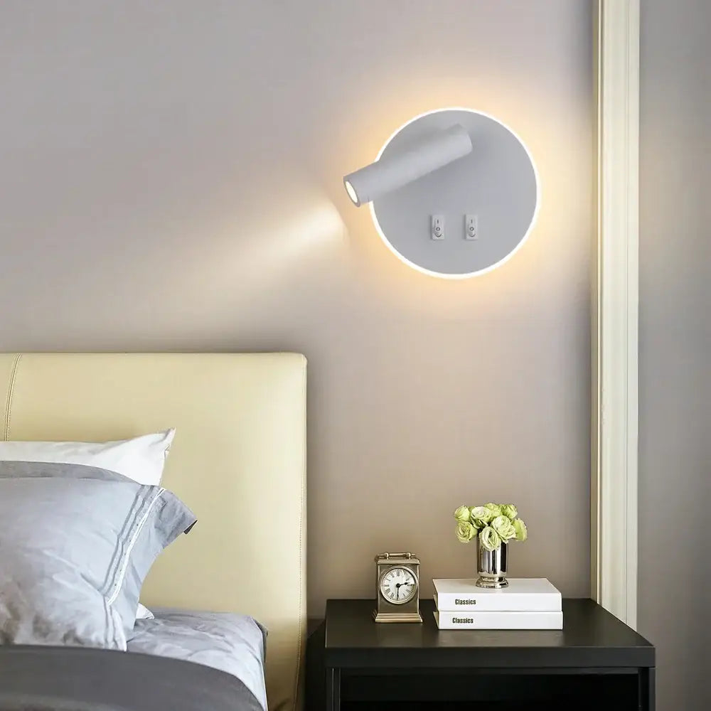 White Adjustable Wall Sconce