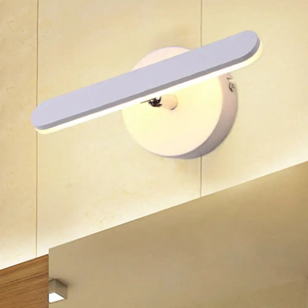White Linear Adjustable LED Sconce