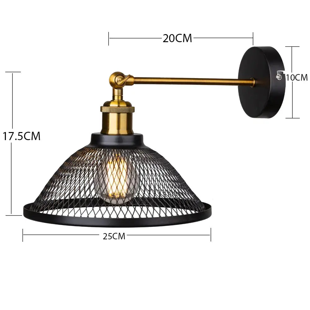 Iron Net Mesh Sconce