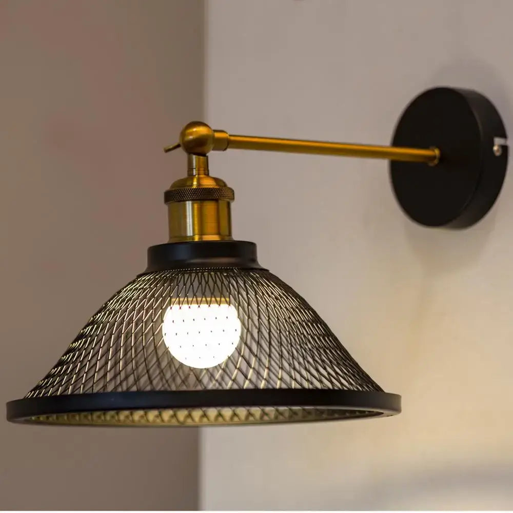 Iron Net Mesh Sconce