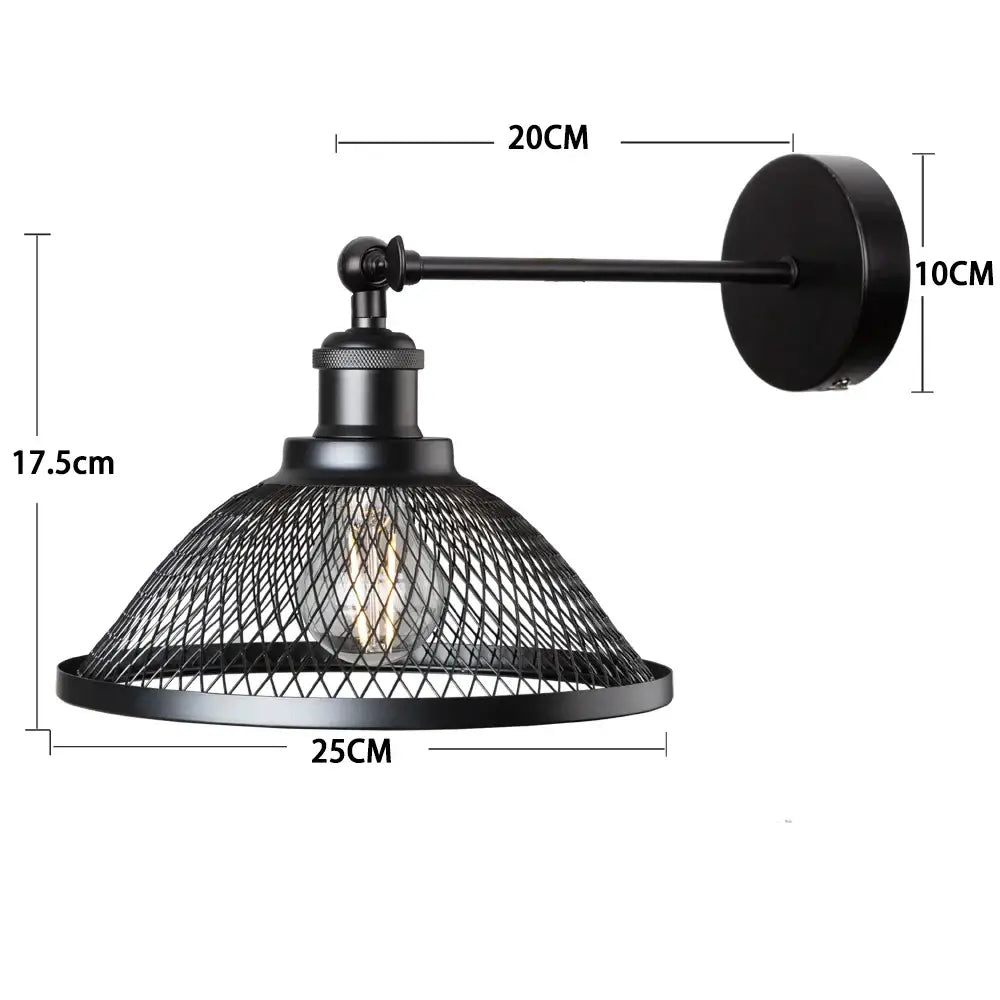 Iron Net Mesh Sconce