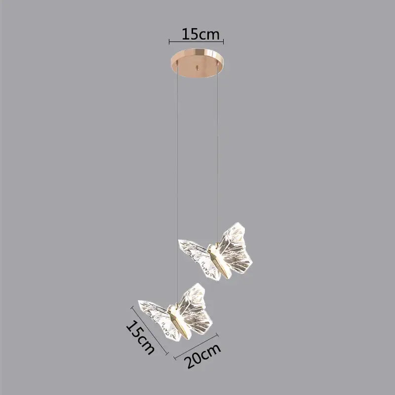 White Gold Butterfly Pendant