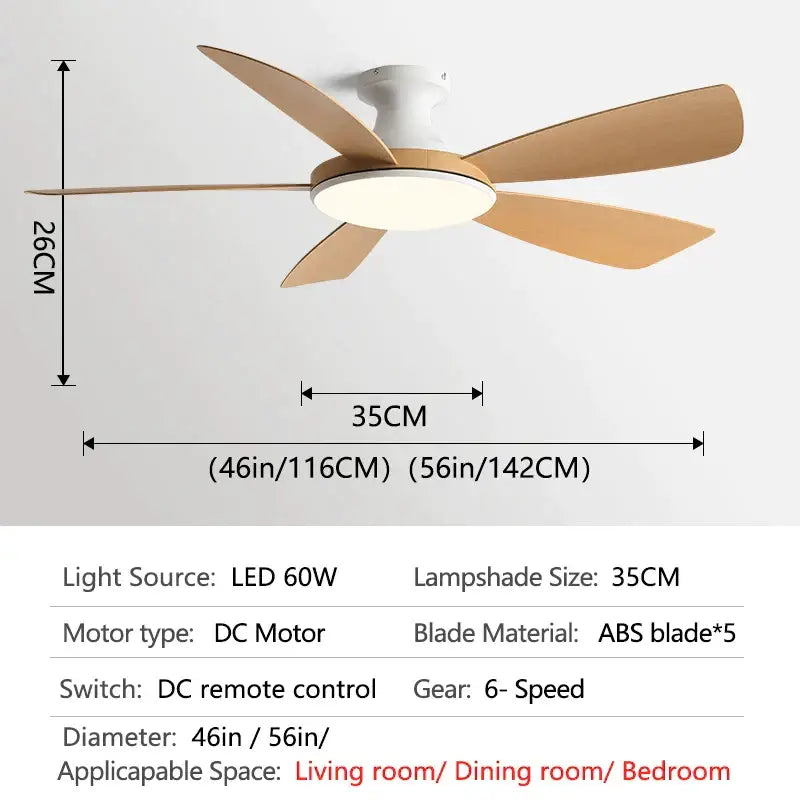 Brown Ceiling Fan Light