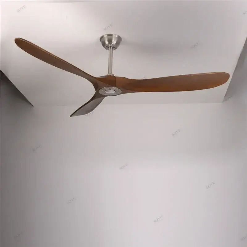 White Wood 60-Inch Remote Ceiling Fan