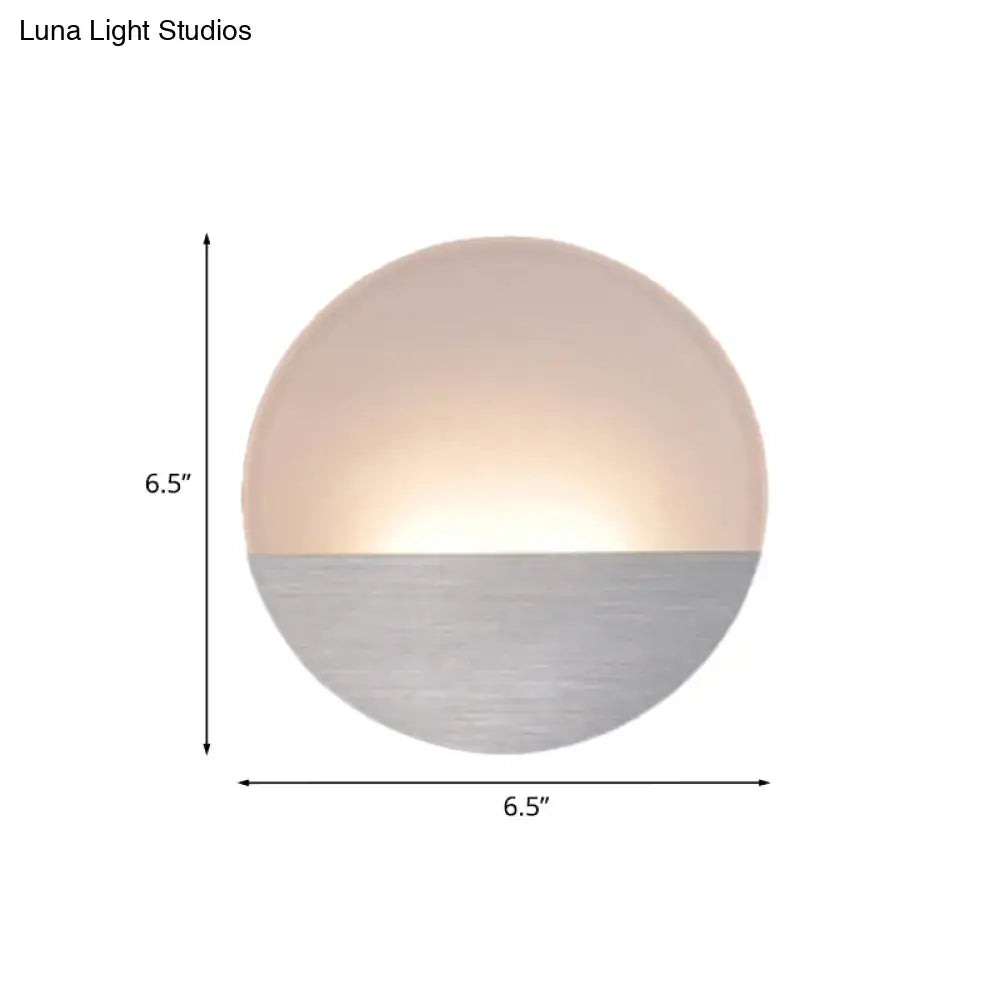 Silver LED Sconce Light