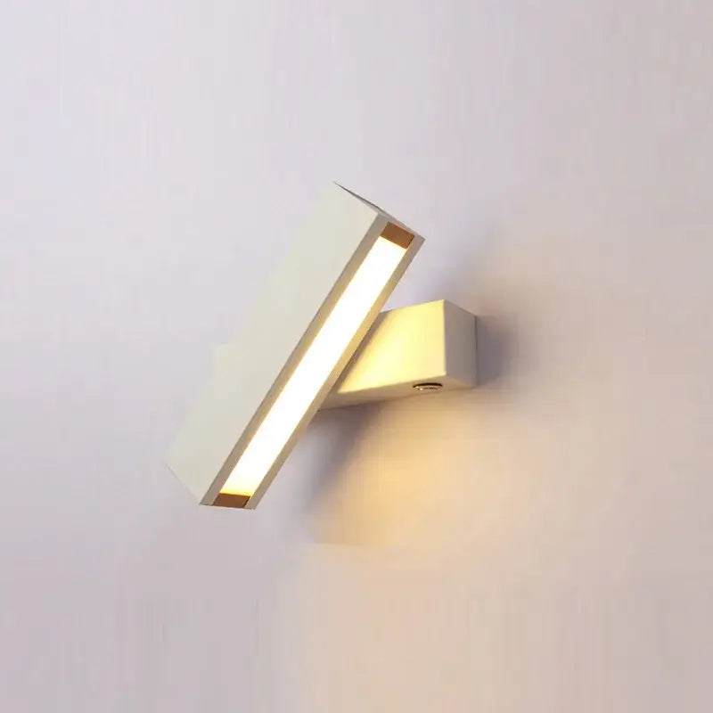White Wood Wall Lamp