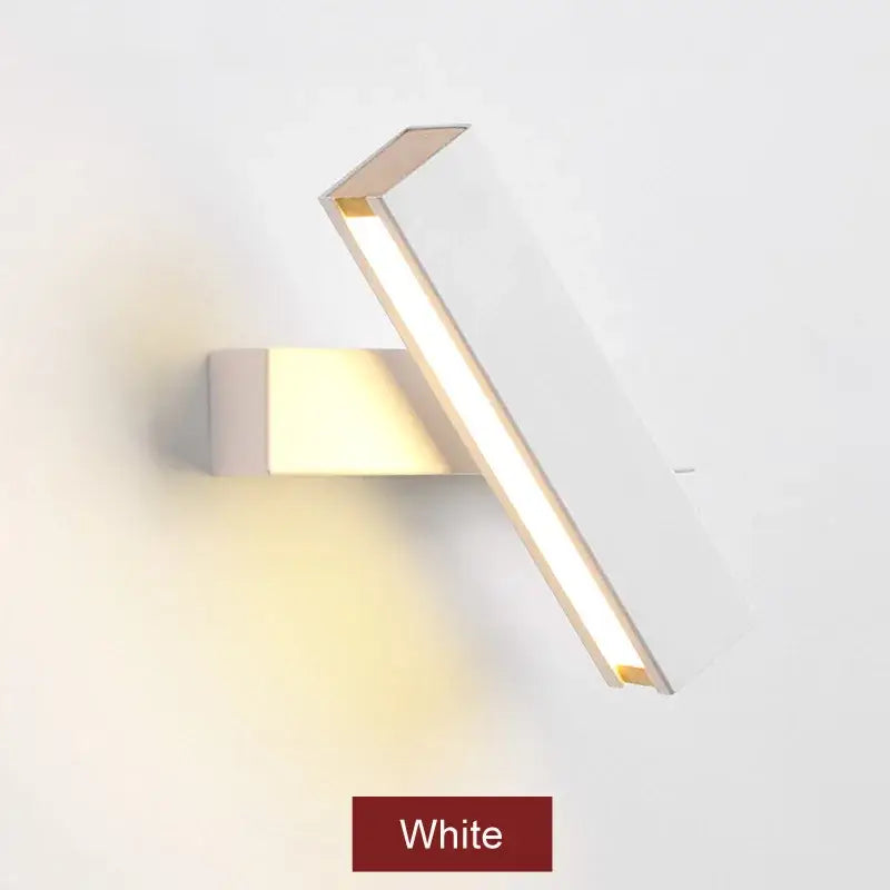White Wood Wall Lamp