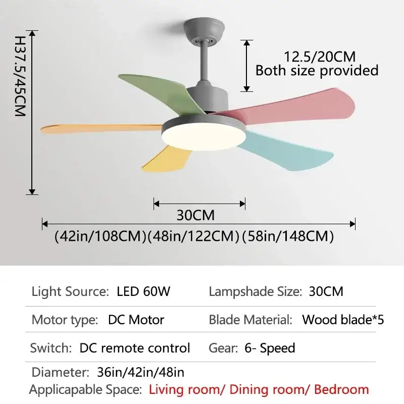Green Leaf Ceiling Fan