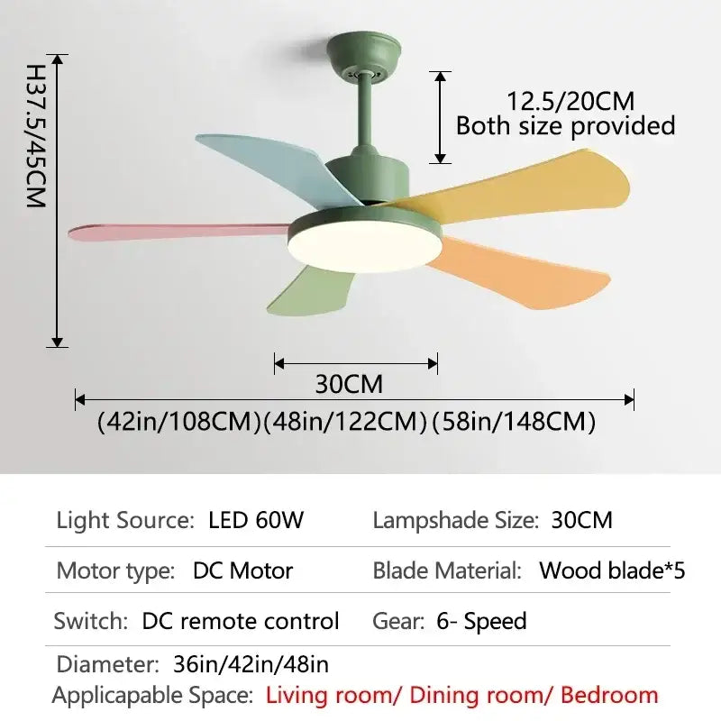Green Leaf Ceiling Fan