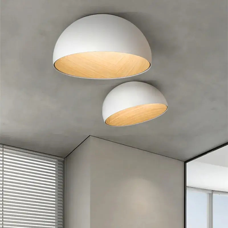 White Wood Dome Light