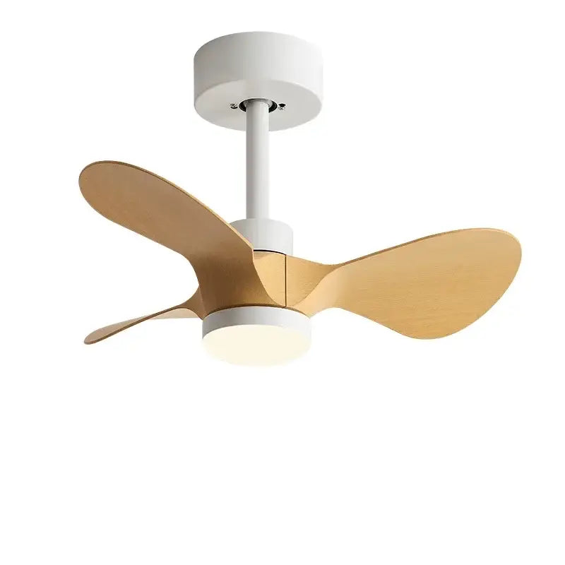 White Wood Mini Fan