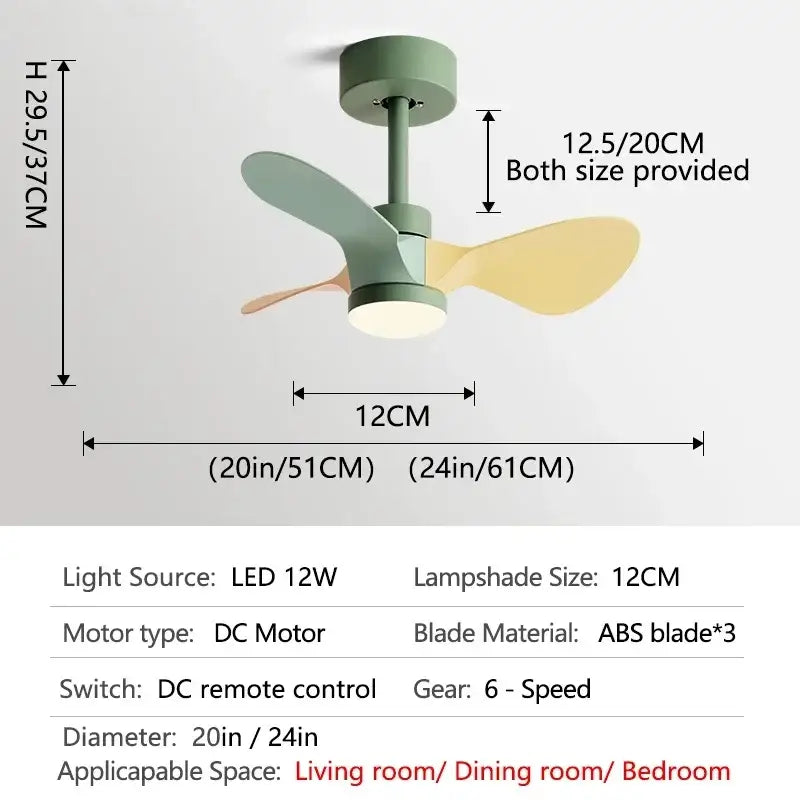 White Wood Mini Fan
