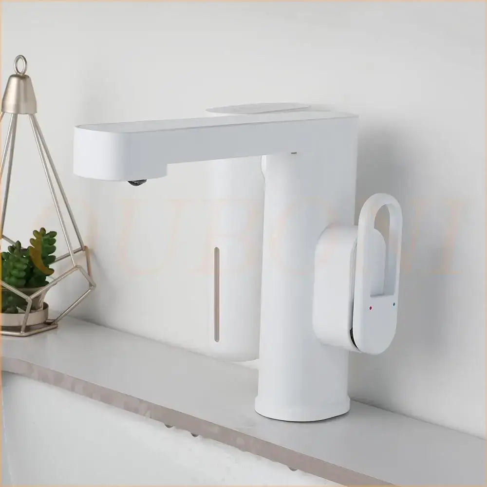 White Sensor Soap Faucet