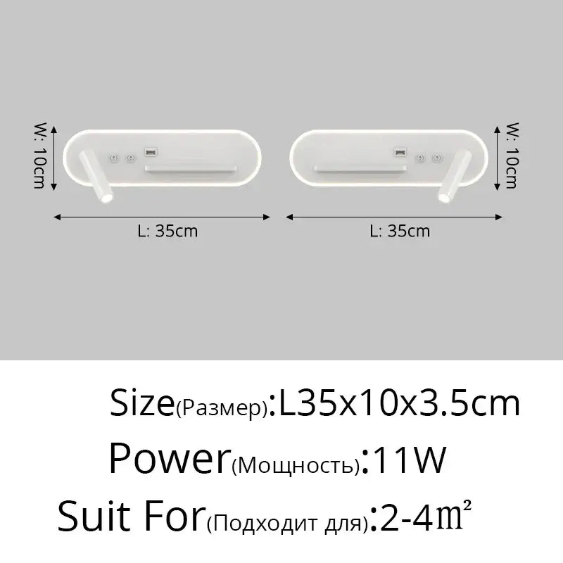 White Wireless Charging Lamp