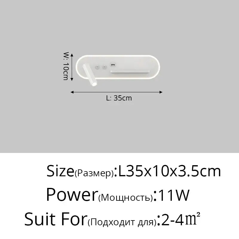 White Wireless Charging Lamp
