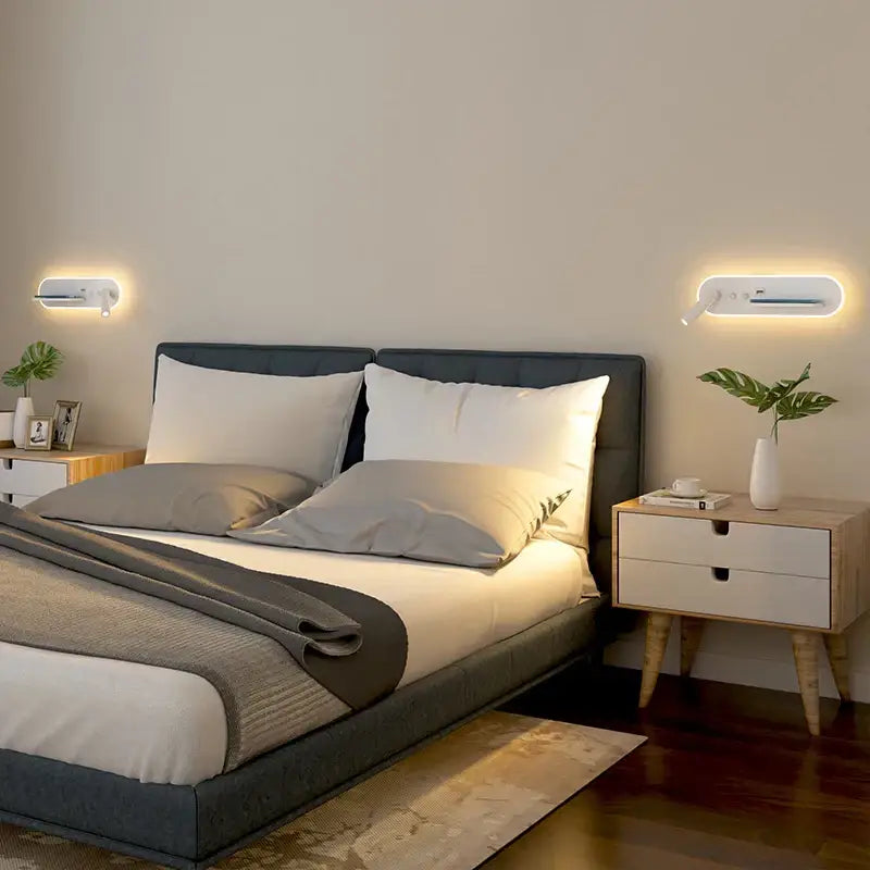 White Wireless Charging Lamp