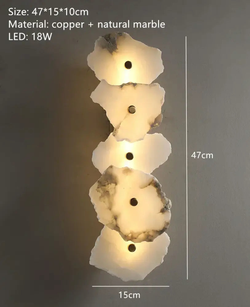 Alabaster Wall Lamp Sconce