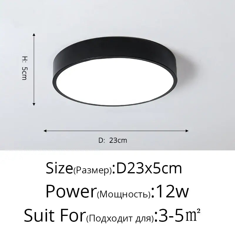 White Square Ceiling Light