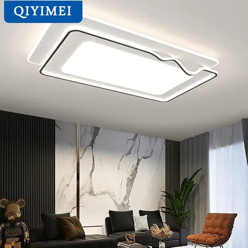 Black Square Chandelier Light