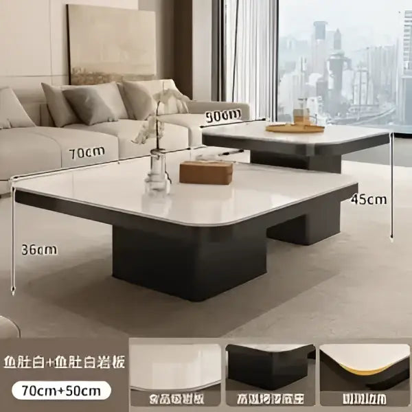 White Square Coffee Table