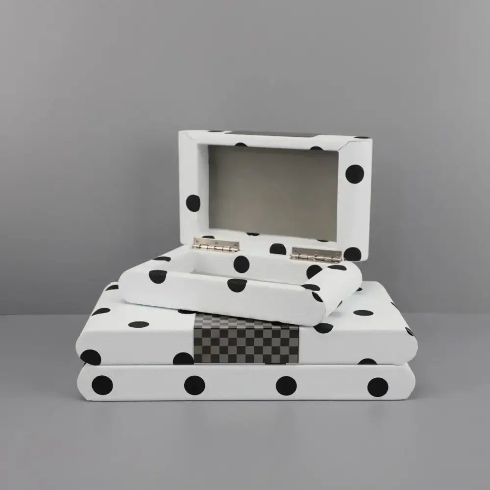 Polka Dot Leather Box