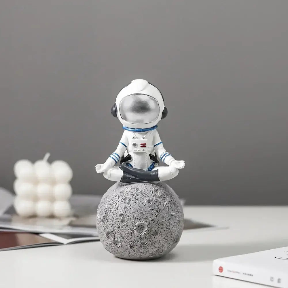 Blue Astronaut Resin Figurines