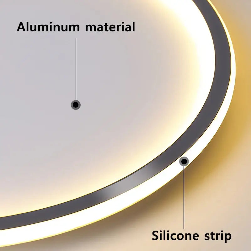 White LED Ceiling Fan with Transparent Blades