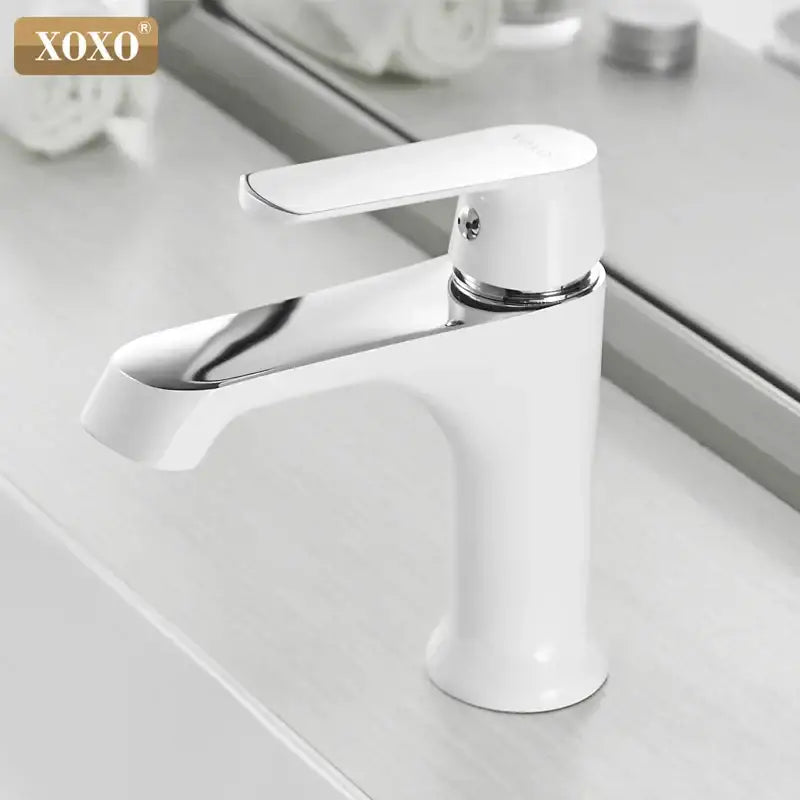 White Ceramic Basin Faucet
