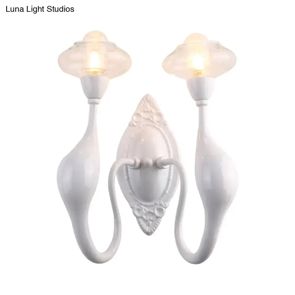 White Ceramic Wall Sconce