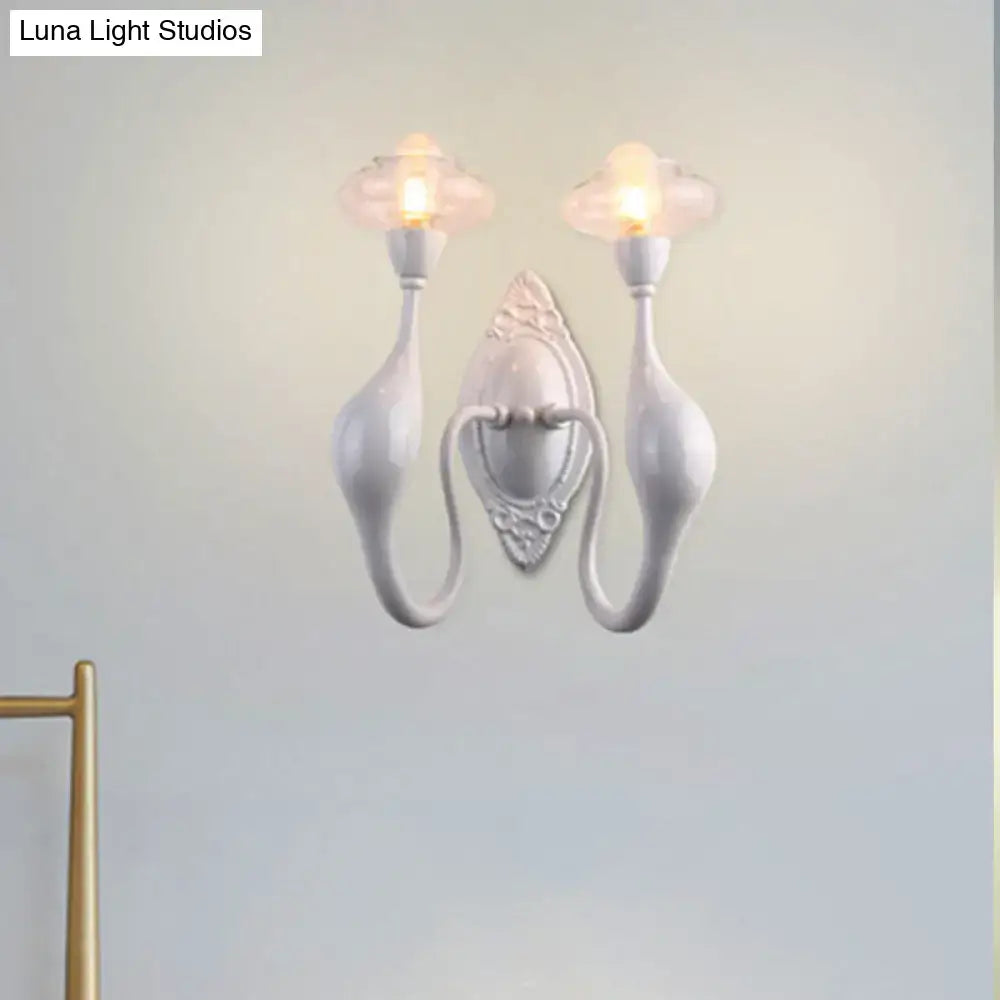 White Ceramic Wall Sconce