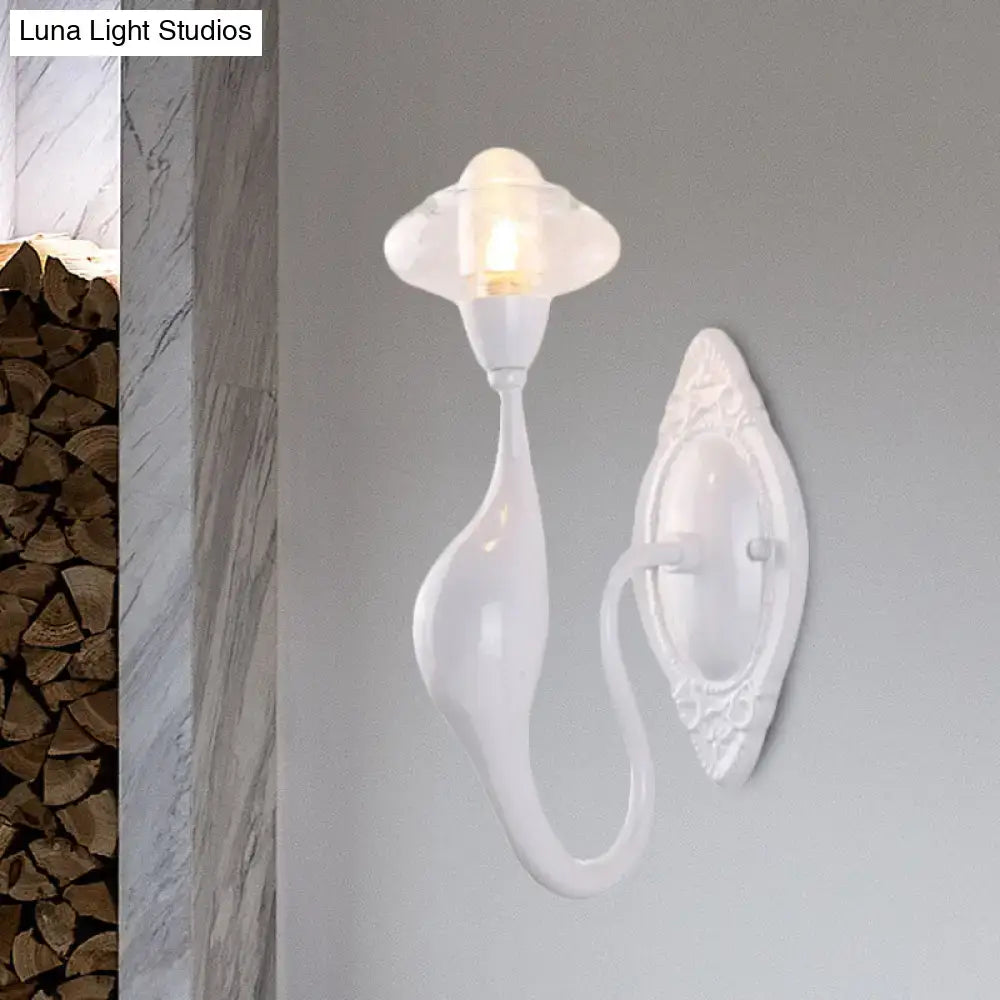 White Ceramic Wall Sconce